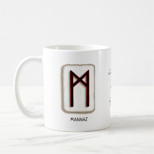 Caneca De Café Mannaz RuneStone Mug