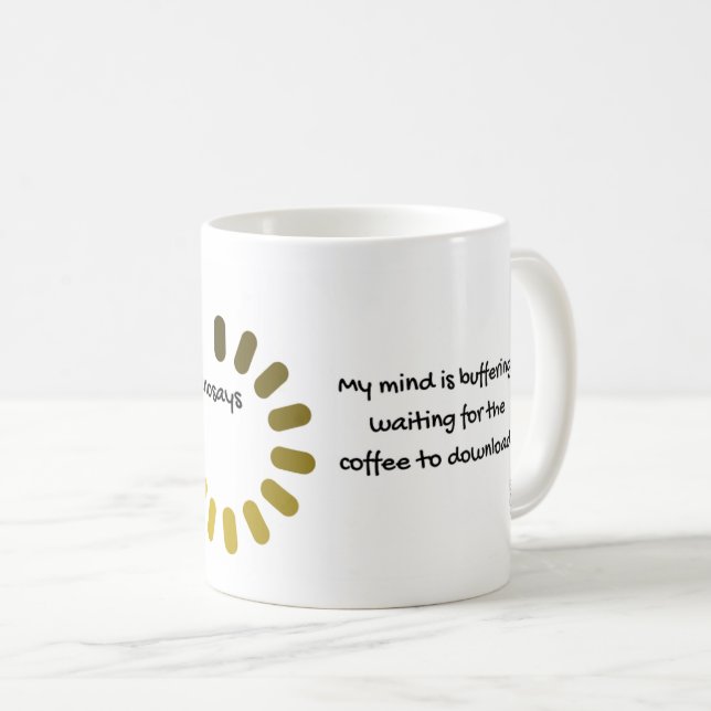 Caneca De Café #ManoSays - Witty Line on (Frente Esquerda)
