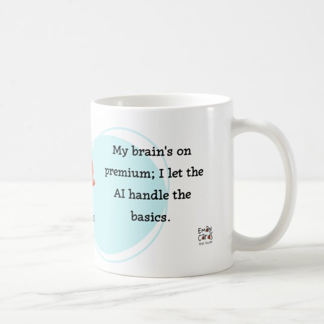 Caneca De Café #ManoSays - Witty Line on AI Use - (Direita)