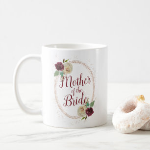 Caneca De Café Mansão do Visco Rosa Dourado Oval Mãe da Noiva