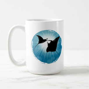 Caneca De Café Manta Ray Underwater Aquatic Life