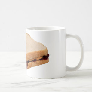 Caneca De Café Manteiga de amendoim e sanduíche de gelatina