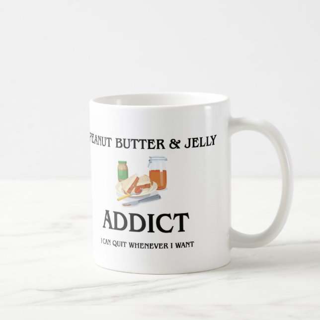 Caneca De Café Manteiga de amendoim & viciado da geléia (Direita)