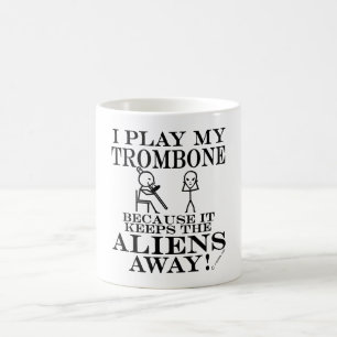 Caneca De Café Mantem o Trombone ausente dos aliens