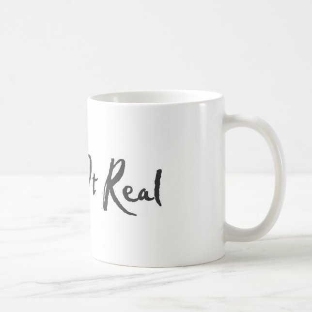 Caneca De Café Mantendo o real (Direita)