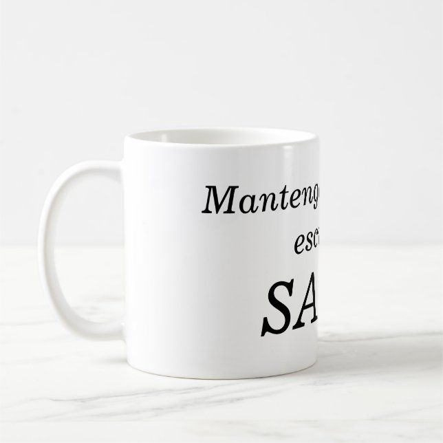Caneca De Café mantengan la calma (Esquerda)