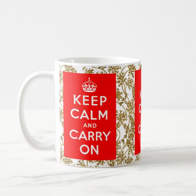 Caneca De Café Mantenha a Calma (Esquerda)
