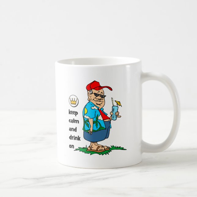 Caneca De Café mantenha a calma (Direita)