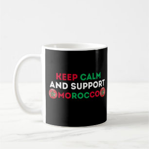 Caneca De Café Mantenha a Calma & Apoie a Seleção Nacional de Fut