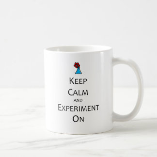 Caneca De Café Mantenha a calma e a experiência sobre