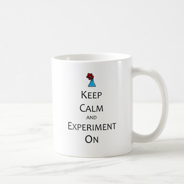 Caneca De Café Mantenha a calma e a experiência sobre (Direita)