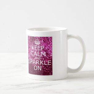 Caneca De Café Mantenha a calma e a faísca sobre
