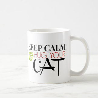 Caneca De Café Mantenha a calma e abrace seu gato