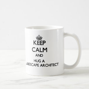 Caneca De Café Mantenha a calma e abrace um arquiteto de paisagem