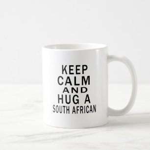 Caneca De Café Mantenha a calma e abrace um sul - africano