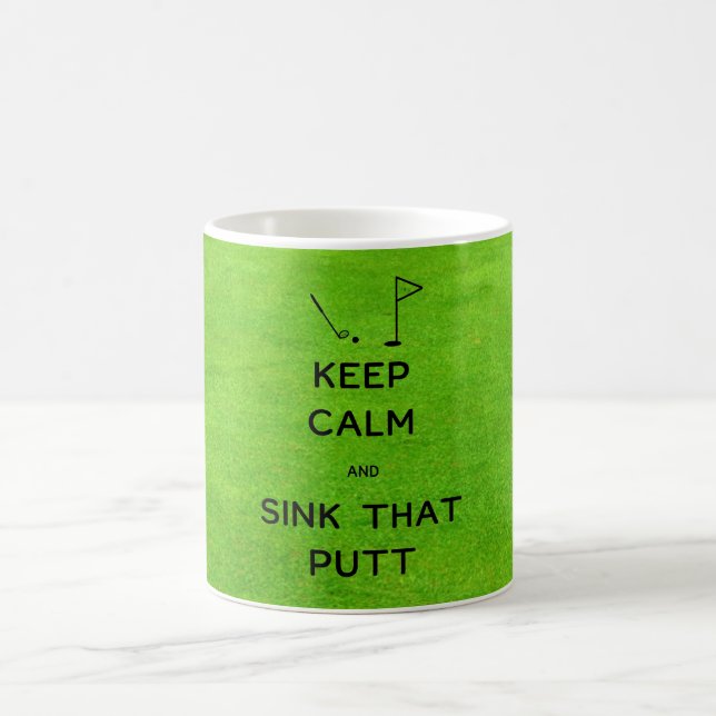 Caneca De Café Mantenha a Calma e Afunde Essa Tacada (Centro)