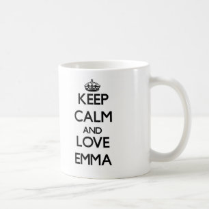 Caneca De Café Mantenha a calma e ame Emma