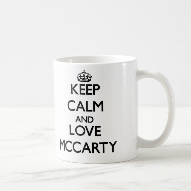 Caneca De Café Mantenha a calma e ame Mccarty (Direita)