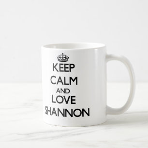 Caneca De Café Mantenha a calma e ame Shannon