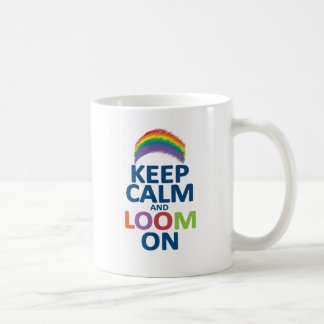 CANECA DE CAFÉ MANTENHA A CALMA E APAREÇA NO ARCO-ÍRIS