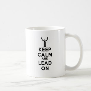 Caneca De Café Mantenha a calma e conduza-a sobre