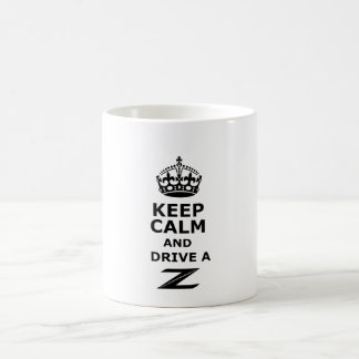 Caneca De Café Mantenha a calma e conduza um Z