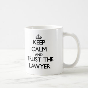 Caneca De Café Mantenha a calma e confie o advogado