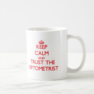 Caneca De Café Mantenha a calma e confie o optometrista