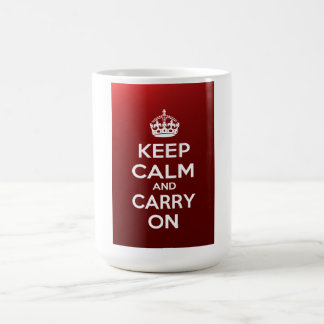 Caneca De Café Mantenha a calma e continue