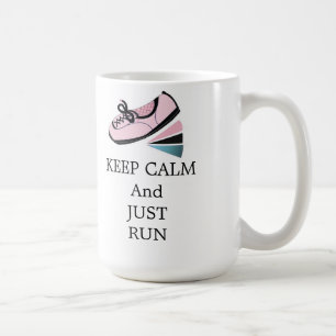 Caneca De Café Mantenha a Calma e Corra