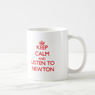 Caneca De Café Mantenha a calma e escute Newton