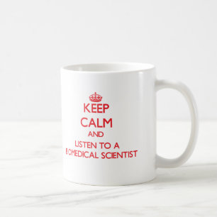 Caneca De Café Mantenha a calma e escute um cientista