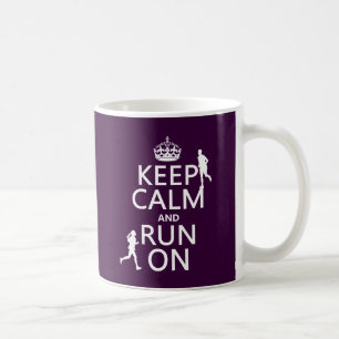 Caneca De Café Mantenha a calma e funcione-a em (as cores