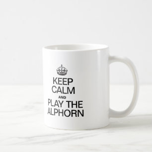 CANECA DE CAFÉ MANTENHA A CALMA E JOGUE O ALPHORN