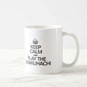 CANECA DE CAFÉ MANTENHA A CALMA E JOGUE O SHAKUHACHI