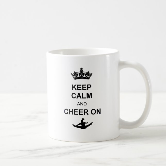 Caneca De Café Mantenha a calma e o elogio sobre (Direita)