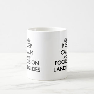 Caneca De Café Mantenha a calma e o foco em corrimentos