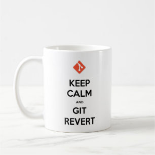 Caneca De Café Mantenha a calma e o jogo de café revertido
