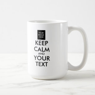 Caneca De Café MANTENHA A CALMA E O TEXTO COMPLETAMENTE Personali