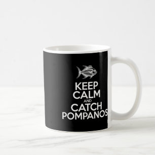 Caneca De Café Mantenha a Calma e Pegue Peixes - Pescador Pescand