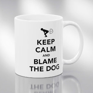 Caneca De Café Mantenha a calma e responsabilize o cão