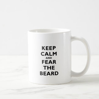 Caneca De Café Mantenha a calma e tema a barba