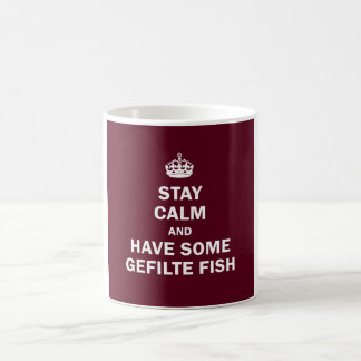 Caneca De Café Mantenha a calma e tenha alguns peixes de Gefilte