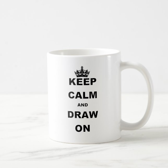 CANECA DE CAFÉ MANTENHA A CALMA E TIRE-A SOBRE (Direita)