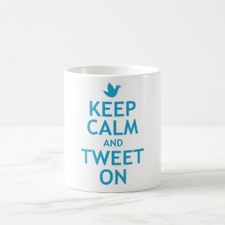 Caneca De Café Mantenha a calma e Tweet sobre