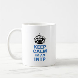 Caneca De Café Mantenha a calma que eu sou Um INTP