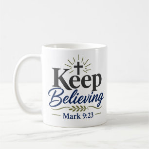 Caneca De Café Mantenha a Fé Diária Devocional de Fé
