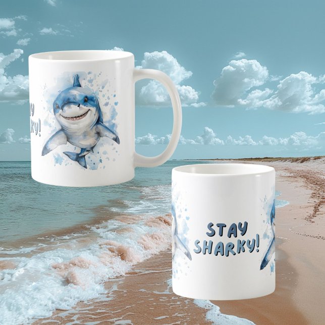 Caneca De Café Mantenha a Sharky Mug (Criador carregado)