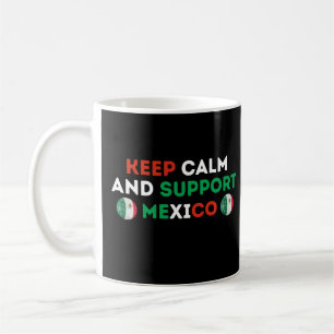 Caneca De Café Mantenha Calma E Apoie O Futebol Mexicano