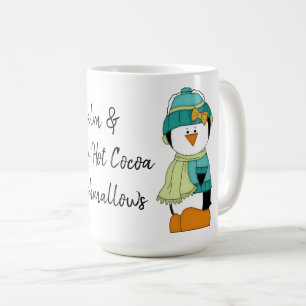 Caneca De Café Mantenha Calma e Beba O Seu Cacau Quente - Pinguim